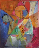 Henryk Szydlowski, The Rooster 1988, 1988, oil on canvas