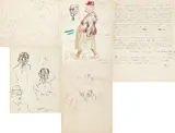 William Dobell, A collection of six notebooks, sketchbooks and newspaper clippings c1936