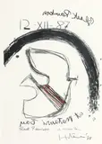Ralph Hotere, Black Rainbow at Matauri Bay 1988, 1988, lithograph