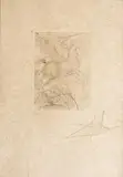 Pegasus by Salvador Dalí, drypoint etching, sold Sep 2015