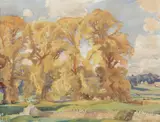 Hans Heysen, In the Cotswolds 1934, 1934, watercolour on paper