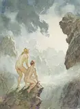 Norman Lindsay, Untitled (Two Nudes) 1961