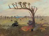 Arthur Boyd, Lovers and Ram, oil on canvas