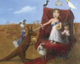 The Royal Touch 1996 by Garry Shead, 1996, oil on canvas, sold Jun 2015