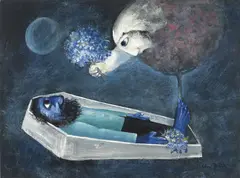 Arthur Boyd, Death of a Husband 1958, 1958, oil on composition board