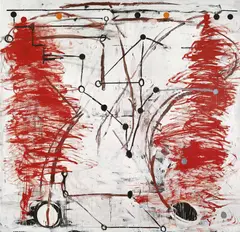 John Firth-Smith, Winter Rounds 1982, 1982, synthetic polymer paint on linen