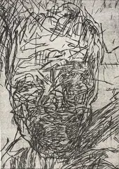 Mike Parr, Self Portrait 1989, 1989, monotype