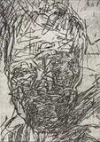 Mike Parr, Self Portrait 1989