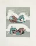 Henry Moore, Two Reclining Figures 1973, 1973, lithograph