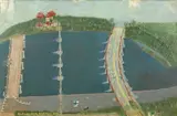 Charles Callins, Old and New, Roseville, NSW c1971, c1971, oil on board