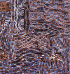 Glory Ngale, Awelye Bush Plum 2001, 2001, synthetic polymer paint on linen