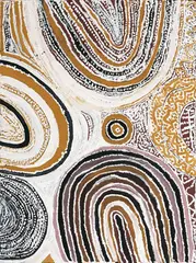 Billy Thomas, Red Rock Art, natural earth pigments on canvas