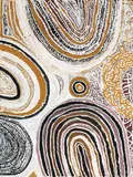 Billy Thomas, Red Rock Art, natural earth pigments on canvas