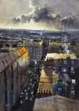 Herman Pekel, Paris Rooftops 2009, 2009, oil on canvas