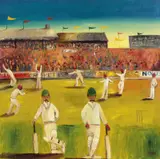 Melissa Egan, Untitled (Cricket Match), synthetic polymer paint on canvas