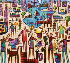 Bruce Earles, The Landing 2014, 2014, synthetic polymer paint on canvas