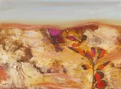 Robert Juniper, Untitled (Landscape) 1970, 1970, oil on board