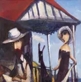 Garry Shead, The Opening Chapters 1993, 1993, oil on board