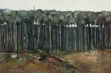Fred Williams, Rocky Landscape c1958, c1958, oil on composition board