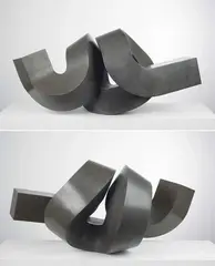 Emanation 2000 by Clement Meadmore, 2000, bronze, offered Mar 2015