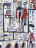 David Larwill, Greenpeace Warrior III 1986, 1986, synthetic polymer paint on canvas