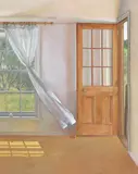 Brian Dunlop, Curtain 1993, 1993, oil on canvas
