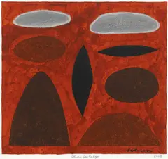 Study for Balgo 2003 by John Coburn, 2003, gouache and pastel on paper, sold Mar 2015