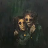 David Boyd, London Hippies 1967, 1967, oil and sfumato on board