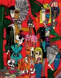 Nolwenn Samson, Splitting, 2016, Mixed media on canvas