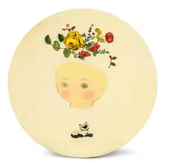 Tomoko Nagai, Cat Brooch, 2020, Oil on canvas