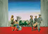 Tu Hongtao, An Absurd Play on the Red Carpet, 2005, Oil on canvas