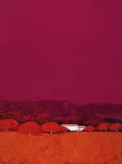 Patrick Reault, Automne dans la campagne Aixoise, 2007, Oil on canvas