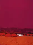 Patrick Reault, Automne dans la campagne Aixoise, 2007, Oil on canvas