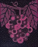Grapes by Yayoi Kusama, 1989, Acrylic on canvas, sold Jun 2010
