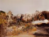 20. 10. 69 by Zao Wou-ki, 1969, Oil on canvas, sold Jun 2007