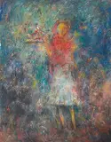 Li Qiang, Girl, 1993, Oil on canvas