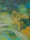 Dewang Chen, Nude Girl with Bathtub, 1980, Oil on canvas