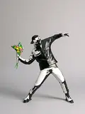 Flower Bomber (Original Color) by Banksy, 2016, Polystone, sold Jun 2018