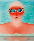 Fan Yang Tsung, Swimming Pool Series-Breathing, 2015, Acrylic on canvas