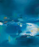 Atmosphère bleue V by Chu Teh-chun, 1988, Oil on canvas, offered Nov 2011
