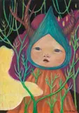 Moe Nakamura, Germ of Something, 2016, Pastel on board