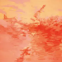 Ren Sihong, Mao Swimming, 2006, Oil on canvas