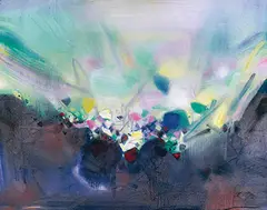 Chu Teh-chun, Béatitude Entrevue, 2003, Oil on canvas
