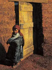 Luo Zhongli, Golden Sunshine, 1992, Oil on canvas