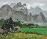 Pang Jiun, Clouds and Rain over Liugui, 1994, Oil on canvas