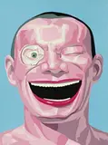 Yue Minjun, Untitled, 2001, Screenprint, edition no. 12/40
