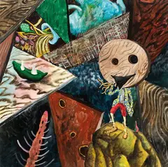 Untitled by Yuichi Hirako, 2014, Acrylic on canvas, sold Dec 2023