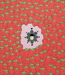 Xu Maomao, Bizarre Little Big Eye, 2008, Acrylic on canvas