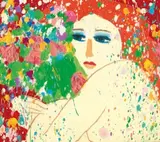 Walasse Ting, I Love Flowers, 1985, Acrylic on canvas