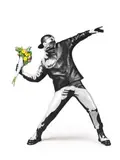 Flower Bomber by Banksy, 2016, Polystone, sold Jun 2019